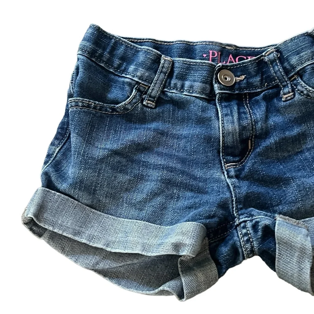The Children’s Place | Cuffed jeans shorts adjustable waist girl’s size…